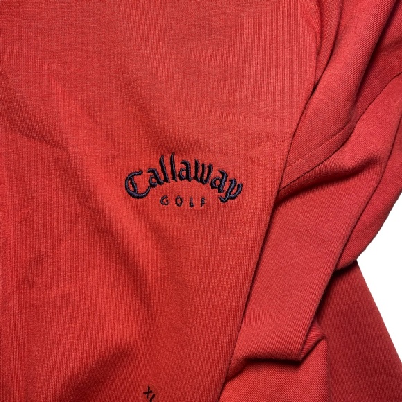 Men’s Callaway Collar Button Polo in Maroon / XL new - Picture 4 of 7